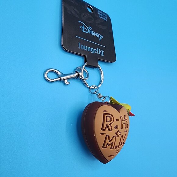 Loungefly Disney Robin Hood 3D Keychain Tree Carving Heart Maid Marian Charm - Picture 10 of 12